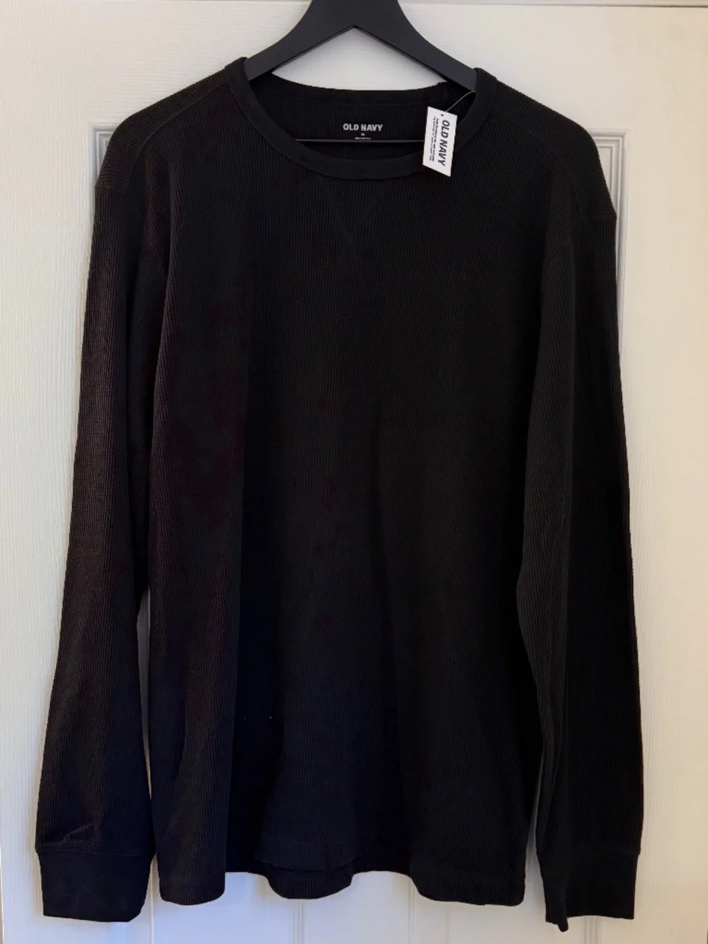 NWT Old Navy Men's Waffle Shirt Black XL